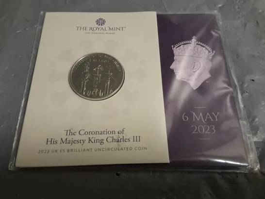 ROYAL MINT THE CORONATION OF KING CHARLES THIRD 2023 UK £5 BRILLIANT UNCIRCULATED COIN