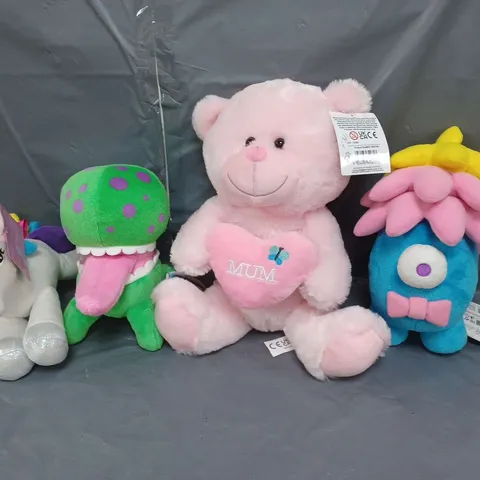 APPROXIMATELY 20 ASSORTED PLUSH SOFT TOYS