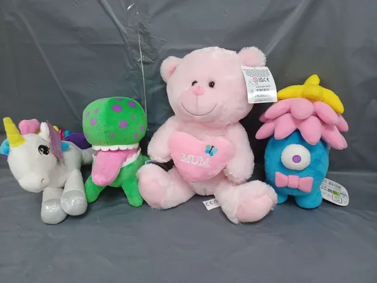 APPROXIMATELY 20 ASSORTED PLUSH SOFT TOYS