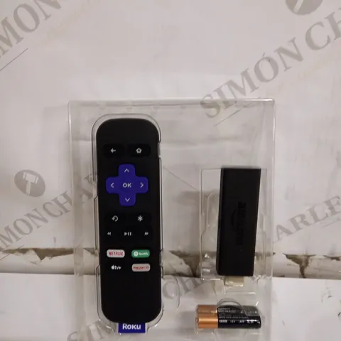 AMAZON FIRE STICK WITH ROKU EXPRESS REMOTE