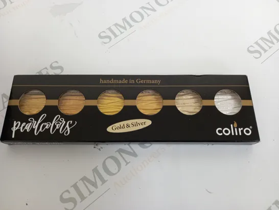 COLIRO PEARL COLOURS SET - GOLD & SILVER