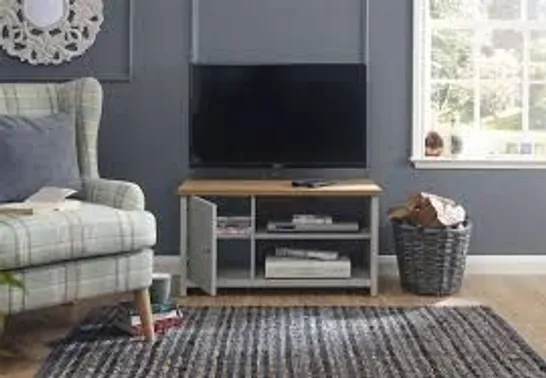 BOXED LANCASTER SMALL TV UNIT - GREY