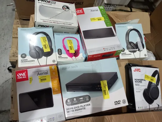 LARGE BOX OF ASSORTED ELECTRICAL GOODS TO INCLUDE;