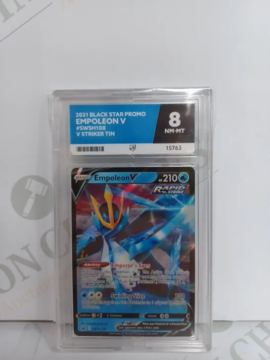 ACE GRADING 2021 BLACK STAR PROMO EMPOLEON V STRIKER TIN - POKÉMON TRADING CARD 