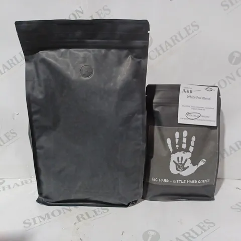 BOX OF APPROXIMATELY 8 ASSORTED WHITE FOX BLEND COFFEE BAGS