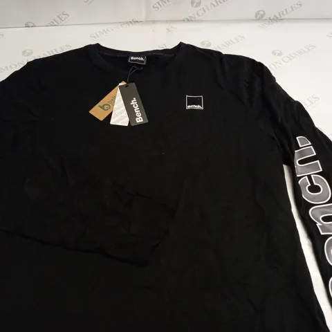 BENCH LONG SLEEVE T-SHIRT IN BLACK - L