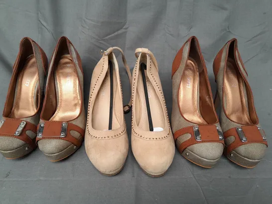 BOX OF APPROXIMATELY 5 ASSORTED SHOES AND FOOTWEAR ITEMS IN VARIOUS STYLES AND SIZES TO INCLUDE DOLI-BERRY, SINOBEN, ETC