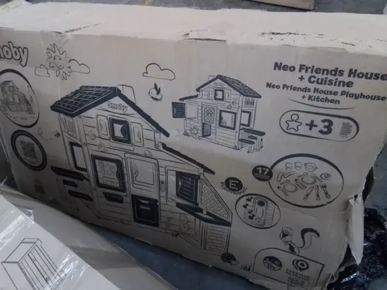 BOXED SMOBY NEO FRIENDS HOUSE + KITCHEN PLAYHOUSE 