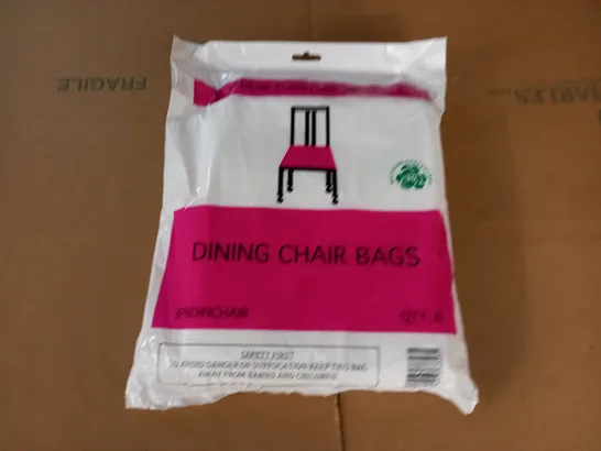 DINING CHAIR BAGS - 8 PACK