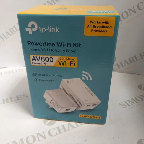 BOXED TP-LINK POWERLINE WI-FI KIT AV600 TL-WPA4220 KIT