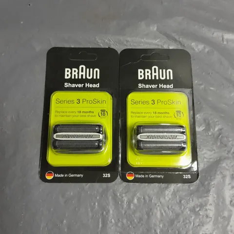 SEALED BRAUN X2 SHAVER HEAD REPLACEMENTS FOR SERIES 3 PROSKIN 32S