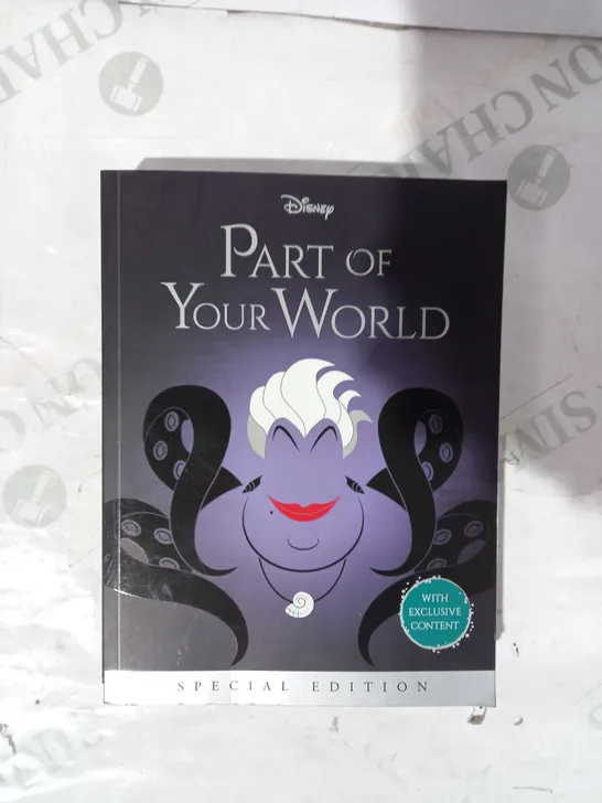 BOX OF 4 DISNEY SPECIAL EDITION PART OF YOUR WORLD BOOKS BY LIZ BRASWELL