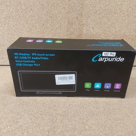 BOXED CARPURIDE 103PRO CARPLAY HD DISPLAY IPS TOUCH SCREEN VIDEO/AUDIO