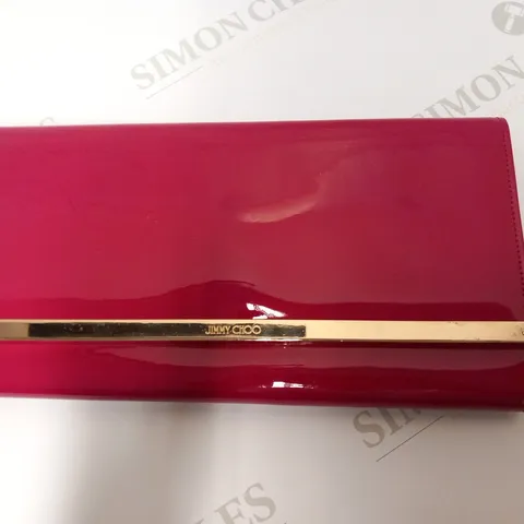 JIMMY CHOO RED CLUTCH BAG