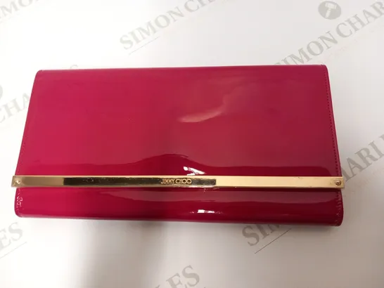 JIMMY CHOO RED CLUTCH BAG