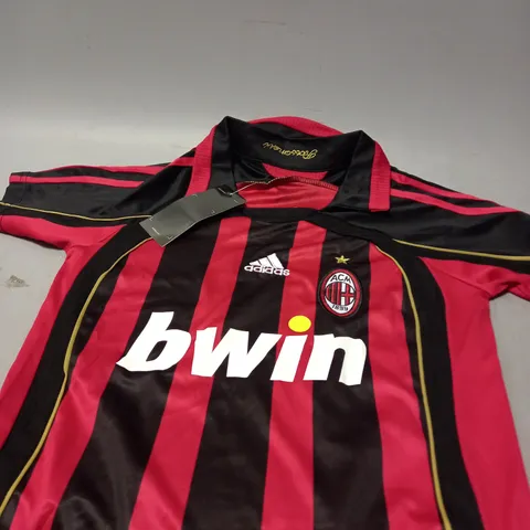 ADIDAS AC MILAN FOOTBALL CLUB SHIRT - KAKA 22 - SIZE 22 KIDS