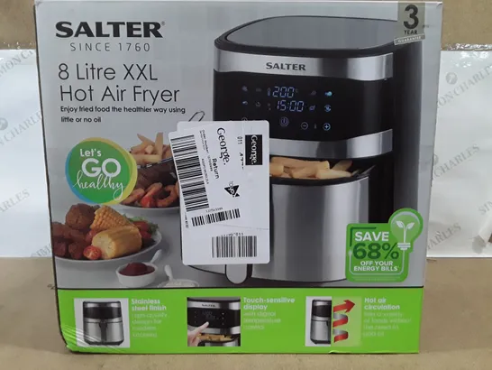 BOXED BRAND NEW  SALTER 8 LITRE SAL HOT AIR FRYER 