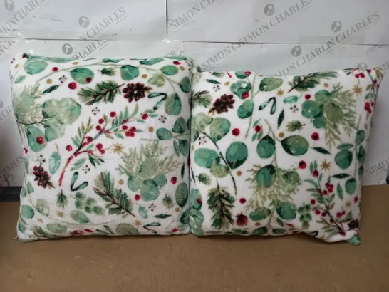 SARA DAVIES PACK OF 2 PRINTED SCATTER CUSHIONS