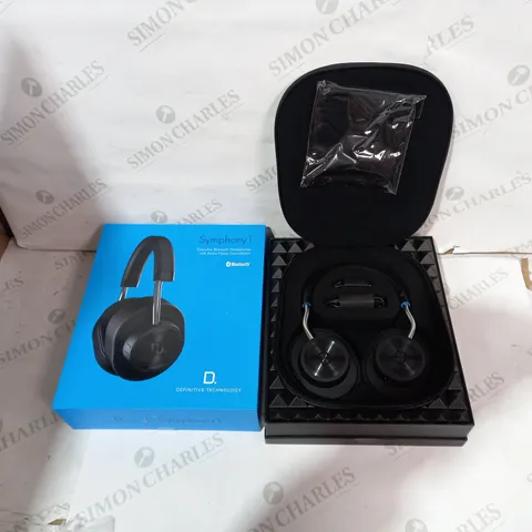 BOXED DEFINITIVE TECHNOLOGY SYMPHONY 1 EXECUTIVE BLUETOOTH HEADPHONES WITH ACTIVE NOISE CANCELLATION