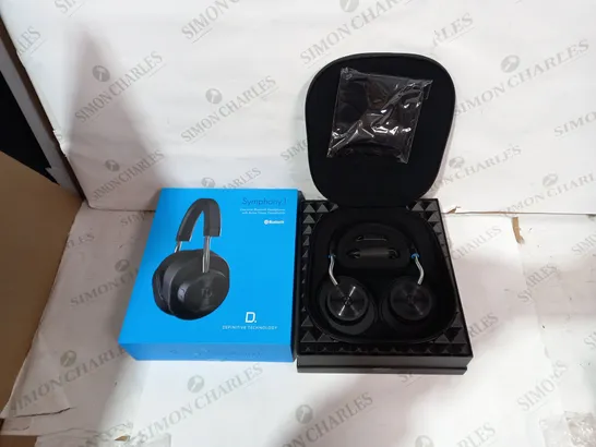 BOXED DEFINITIVE TECHNOLOGY SYMPHONY 1 EXECUTIVE BLUETOOTH HEADPHONES WITH ACTIVE NOISE CANCELLATION