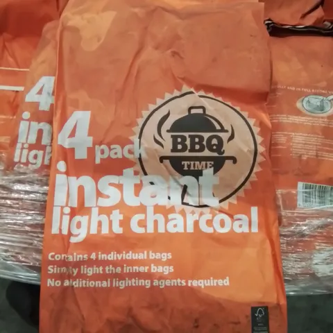 PALLET TO CONTAIN APPROXIMATELY 40 BAGS OF 4 PACK INSTANT LIGHT CHARCOAL BARBECUE BAGS 