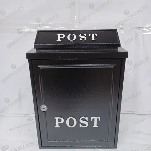 ARBORIA METAL MAIL BOX BLACK 