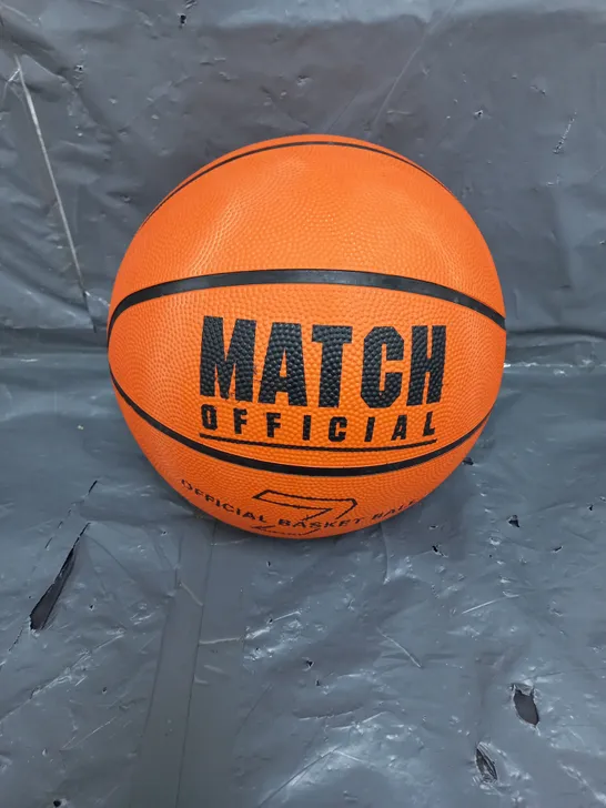 BOX OF APPROXIMATELY 8 MATCH OFFICIAL BASKETBALLS IN ORANGE