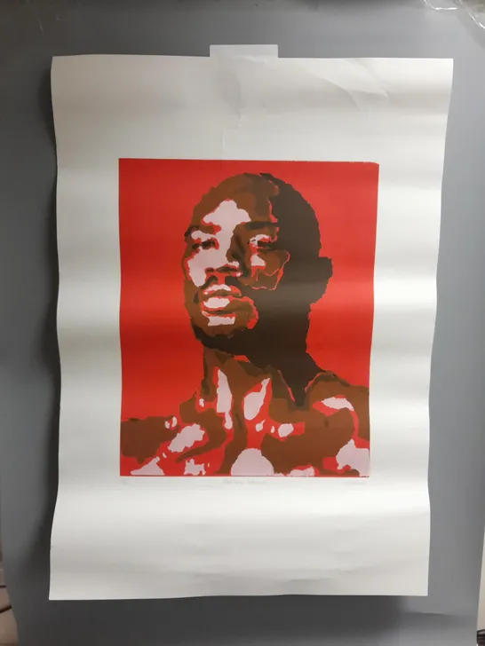 MARVIN HAGLER ART PRINT POSTER SIGNED BY G.TONER 5/5