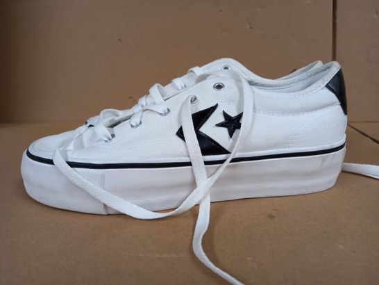 PAIR OF CONVERSE TRAINERS WHITE/BLACK SIZE 6UK