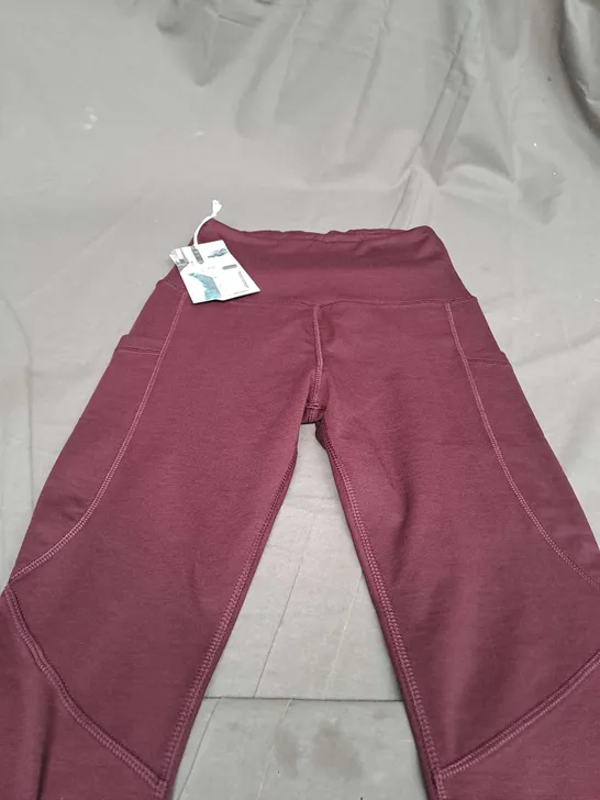 SN WOMENS FAVOURITE TIGHTS IN MAROON - SIZE 6