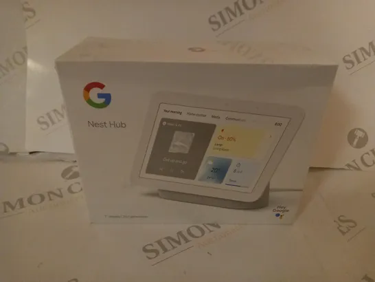 BRAND NEW BOXED GOOGLE NEST HUB, 7" DISPLAY SCREEN, 2ND GENERATION