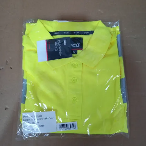 ARCO WOMENS HIGH VISIBILITY POLO SHIRT SIZE 18