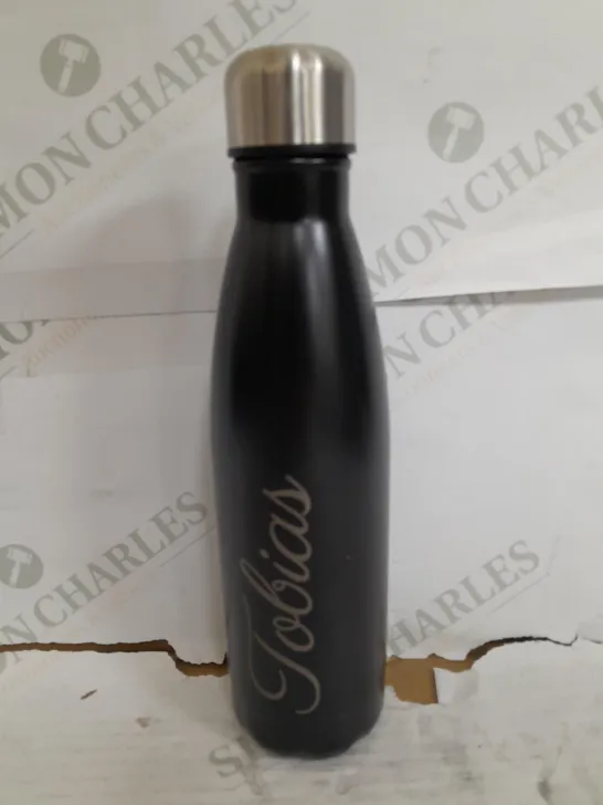 INSULATED METAL DRINKS BOTTLE BLACK RRP £20