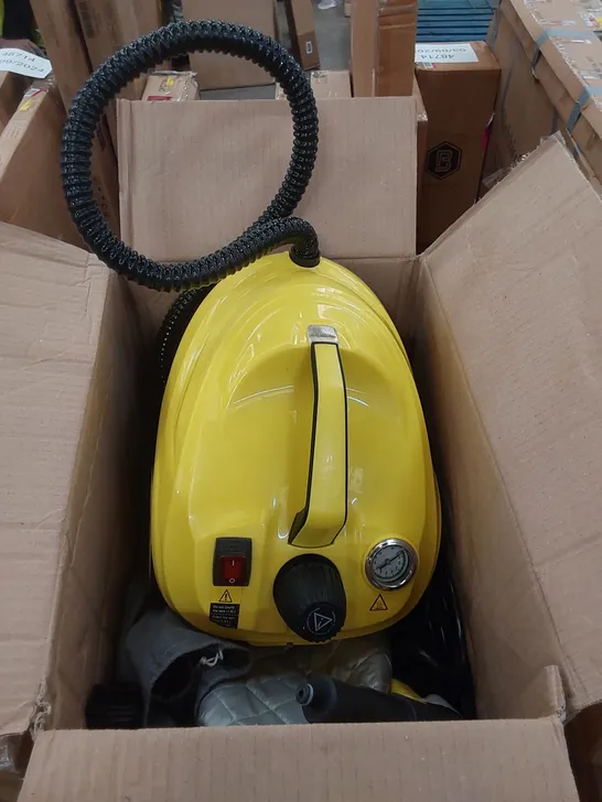 BOXED COSTWAY 1.8L STEAM CLEANER - YELLOW