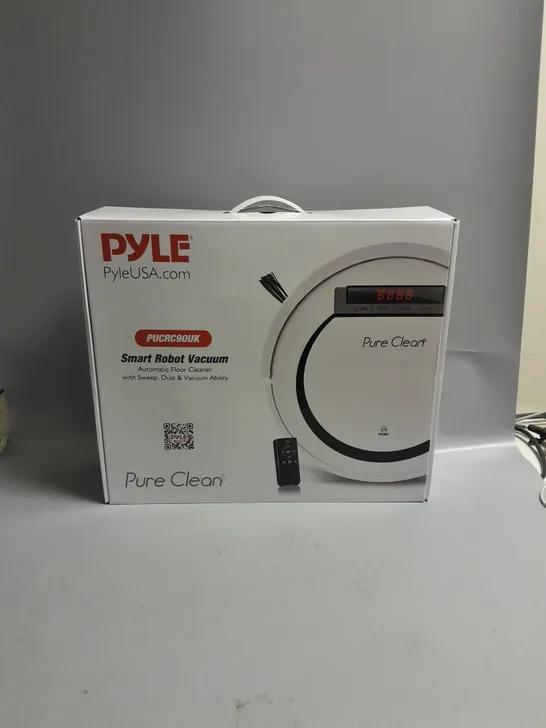 BOXED PYLE SMART ROBOT VACUUM CLEANER PUCRCPOUK