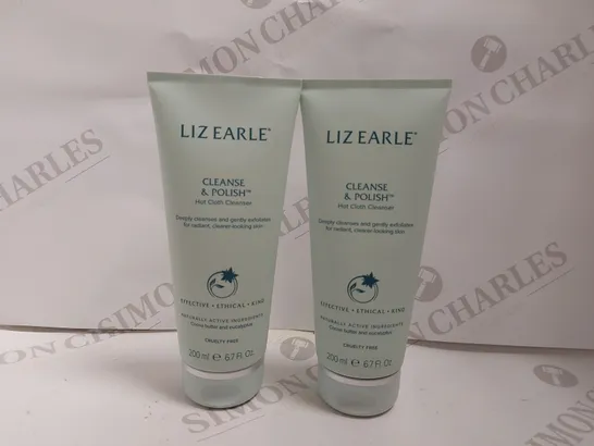 BOX OF 2 LIZ EARLE CLEANSE&POLISH HOT CLOTH CLEANSER - 2X200ML