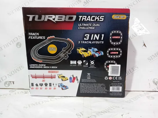 TURBO TRACKS 3-IN-1 TRACK LAYOUT ULTIMATE DUAL CHALLENGE