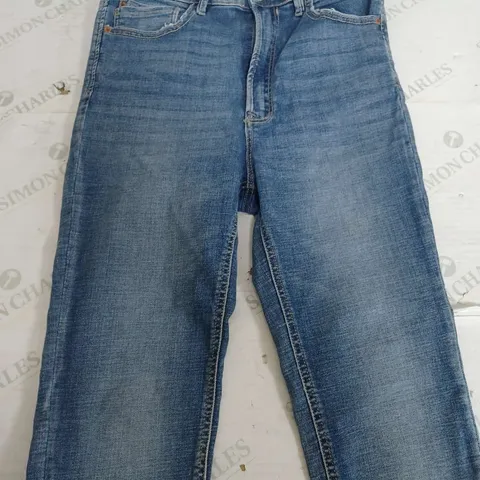 STRADIVARIUS SKINNY SUPER HIGH WAIST DENIM JEANS - UK 14