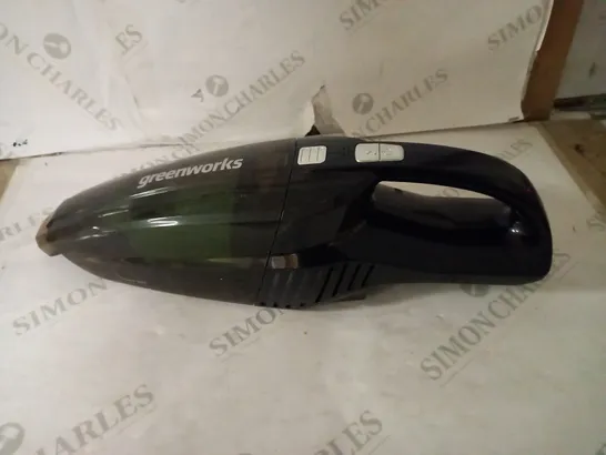 GREENWORKS BATTERY HAND VACUUM CLEANER