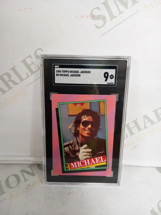 SGC 1984 TOPPS MICHAEL JACKSON #8 MICHAEL JACKSON - 9