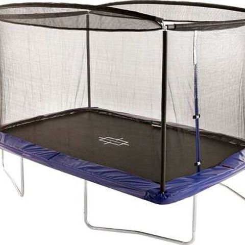BOXED SPORTSPOWER 8FT X 6FT RECTANGULAR TRAMPOLINE WITH EASI-STORE (1 BOX)