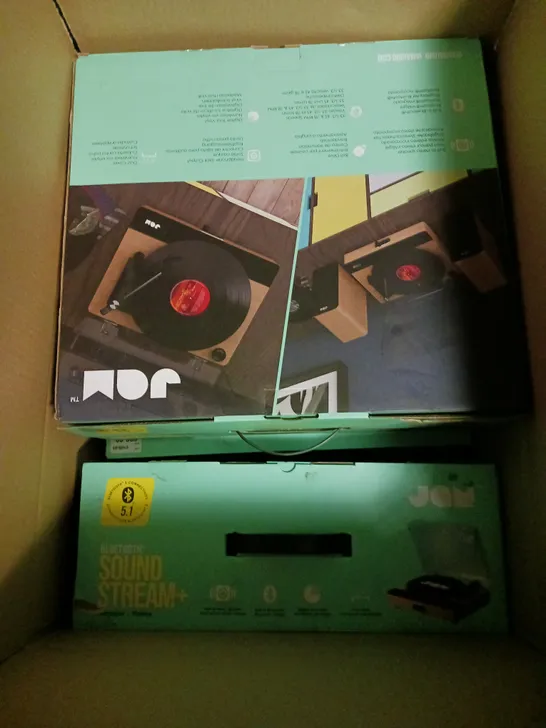 4 X BOXED JAM SOUND STREAM+ BLUETOOTH ENABLED TURNTABLES