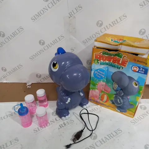 BOXED BAZTOY DINOSAUR BUBBLE MACHINE 