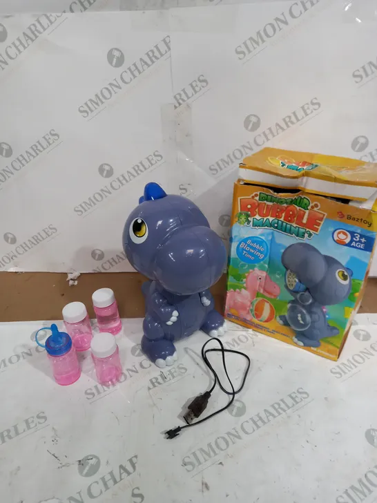 BOXED BAZTOY DINOSAUR BUBBLE MACHINE 