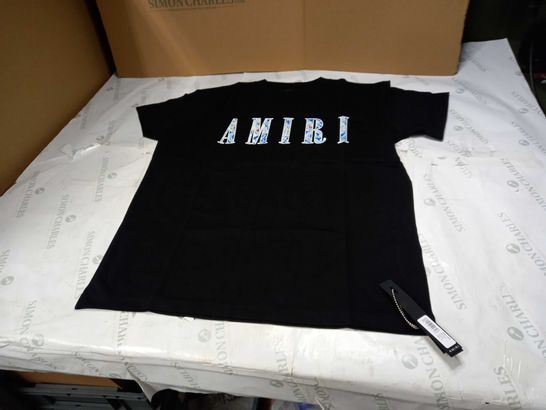 AMIRI STYLE BACK LOGO T-SHIRT- MEDIUM