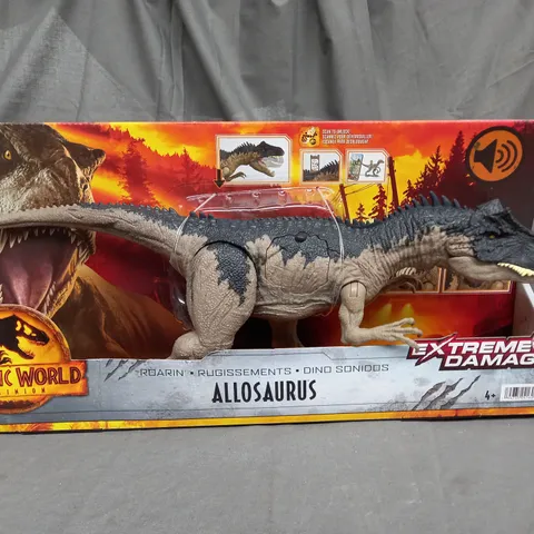 JURASSIC PARK - ALLOSAURUS FIGURE - EXTREME DAMAGE