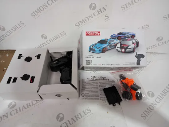 BOXED DRIFT RACING RALLY R/C - SCALE 1:24 - WITH CONTROLLER, ACCESSORIES AND INSTRUCTIONS