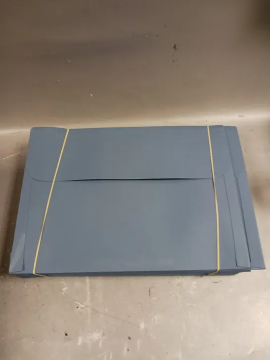 APPROXIMATELY 50 PAPER FILE STORAGE POUCHES IN BLUE 