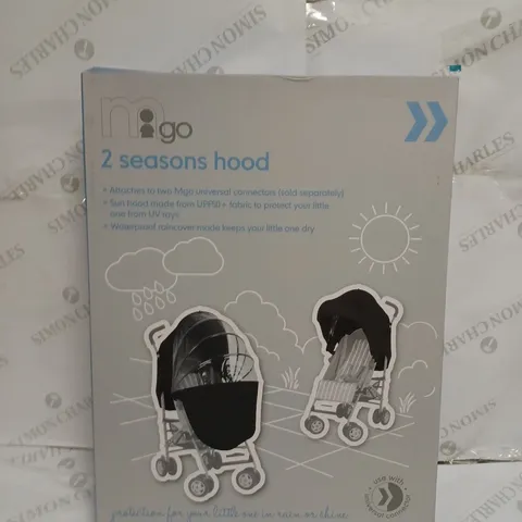 BOXED MGO 2 SEASONS PRAM HOOD - BLACK