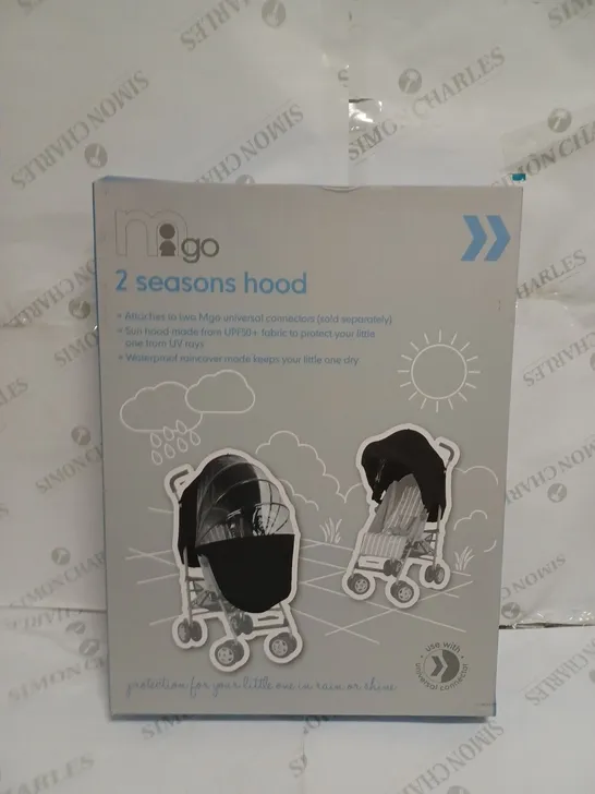 BOXED MGO 2 SEASONS PRAM HOOD - BLACK